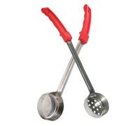 GLEAVI 2 Pezzi Cucchiai Dosatori per Salsa Pizza Acciaio Inossidabile Cucchiaio da Cucina Versatile per Servire e Spalmare Design Liscio e Facile da Pulire Utensili Pratici per Casa