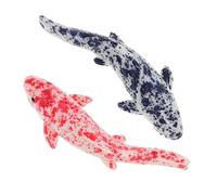 GLEAVI 2 Pezzi Decorazioni Koi Simulate Pesce Realistico Figure di Animali Oceanici Decorazione di Mini Pesci Pesci D'acquario Artificiali Figurine di Mini Resina di Pesce Resina