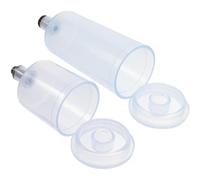 GLEAVI 2 Pezzi Flaconi di Vernice per Aerografo in Plastica e Metallo da 20ml e 40ml Resistenti e Facili da Trasportare per Modellismo e Unghie
