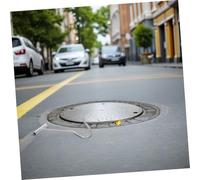 GLEAVI 2 Pezzi Manhole Hook con Gancio Sollevatore Copertura in Metallo per Sollevamento Sicuro Coperture Fognarie e Serbatoi Strumento Utility per Lavori Pesanti e Macellazione