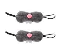 GLEAVI 2 Pezzi Puntello per il naso di un coniglietto naso di ratto accessori pasquali costume da coniglio adulto costume da naso da coniglio maschera di coniglio Peluche Grigio