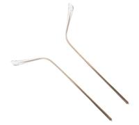 GLEAVI 2 Pezzi Ricambi Aste Occhiali in Lega Oro, Puntali in Silicone | Accessori per Riparazione, per Occhiali e Occhiali da Sole, Design Aerodinamico, Resistenza Agli Urti
