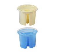GLEAVI 2 Pezzi Secchio per Pennelli in Plastica Resistente agli Urti Funzione di Lavaggio Separato per Artisti e Pittori Durante attività Artistiche e Schizzi All'aperto Colore Casuale