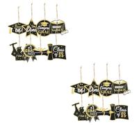 GLEAVI 2 Set Decorazioni per Feste Decorazioni Sospese Congratulazioni Decorazioni per Laureati Grandi Aule Decorazioni per La Laurea 2023 Ornamenti Decorazioni per Pezzi*2