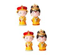 GLEAVI 2 Set Ornamenti in Resina in Stile Palazzo Imperatrice Coppia Mini Figurina Margherita Sposo Ornamento Da Scrivania Ornamento in Resina Per Feste Decorazione Domestica 2 Pezzi * 2