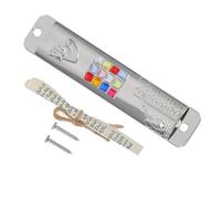 GLEAVI 2 Sets Mezuzah con Pergamena per Porta Decorazione Religiosa Mezuzah Ebraica per Porta per Casa con Scritture retrò in Metallo Cattolica Kosher per Cancelli e Porte d Ingresso