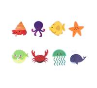 GLEAVI 20 Pezzi Adesivi Antiscivolo Vasca Bagno in Peva Cartoon Mare Stickers Sicurezza per Superfici Lisce Prevengono Scivolamenti in Vasca e Bagno