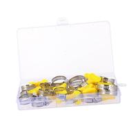 GLEAVI 20pezzi Fascette Stringitubo in Acciaio Inox Fascette Vite senza Fine Regolabili per Tubi Flessibili Maniglia Clip di Collegamento per Condotti Resistenti e Facili da Usare