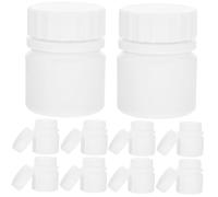 GLEAVI 24pezzi Bottiglie Farmaceutiche Hdpe Tappi Contenitori Per Pillole Organizer Portatile Per Medicinali e Piccole Sostanze