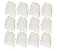 GLEAVI 25 Pezzi Sacchetti Portaoggetti Trasparenti Riutilizzabili Sacchetti Porta Scarpe Portaoggetti Con Coulisse i Trasparenti