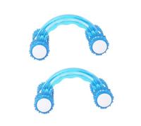 GLEAVI 2pezzi Massaggiatore Rulli Plastica Con Manico Antiscivolo Strumento Per Massaggio Per Anziani Rilassamento Muscolare e Sollievo Dalla Fatica Colore Casual Per La Salute Familiare