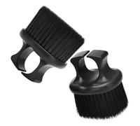 GLEAVI 2pezzi Spazzola per Barba Uomo Setole Morbide per Pulire Baffi e Capelli Spazzola Portatile Anello per Dita Resistente e Facile da Usare