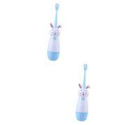 GLEAVI 2sets Spazzolino Elettrico Per Ragazza Design Forma Setole Morbide Potenza Adatto Per Ragazzi e Ragazze Colore Blu Per Rendere La Dei Denti