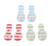 GLEAVI 3 Paia Miniature Slippers Of Beach Slippers For Dollhouse Scene Decoration Mini House Ornament For Creative Crafts And Diy Projects
