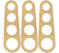 GLEAVI 3 Pezzi Dosa Spaghetti in Acciaio Inossidabile 4 Fori, Strumento Resistente alla Ruggine per Misurare la Pasta, Utensile Compatto per Cucina Domestica Semplice Conservazione