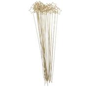 GLEAVI 30 Pezzi Porta Cartellini Floreali in Metallo Oro 33cm Clip per Foto e Messaggi, Design Elegante a Forma di Fiore per Eventi e Feste di Compleanno