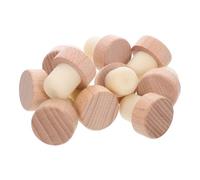GLEAVI 30 pezzi Tappi per Bottiglie di Forma di Legno di Faggio Tappi di Sughero Riutilizzabili per Bottiglie per Conservazione del Resistenti Umidità e Temperature Variabili