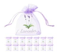 GLEAVI 30 Sacchetti Vuoti Coulisse per Bustine di Lavanda Piccoli Sacchetti per Erbe Aromatiche in Rete Custodia Compatta per Aromaterapia e Conservazione Profumi per Armadio e Viaggi