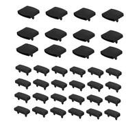 GLEAVI 36 Pezzi Parti Di Sostituzione Del Telaio Del Letto Doghe Supporto Copridoga Stecca Agganciare Le Sponde Del Letto Copertura Della Doga Del Letto Abs Black