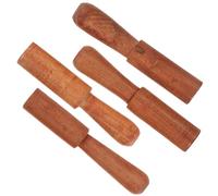 GLEAVI 4 Pezzi Bastoni in Legno Resistenti per Ciotola Sonora Buddha Accessori per Ciotola da Canto e Bastone per Strofinare per Meditazione e Relax