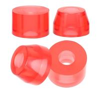 GLEAVI 4 Pezzi Cuscinetto per Skateboard in PU Rosso, Riduzione Vibrazioni | Accessori per Tavole e Longboard, Stabilità nei Percorsi Urbani, per Street Skater Principianti