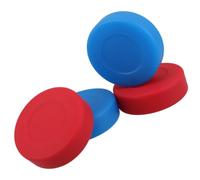 GLEAVI 4 Pezzi Dischi da Allenamento per Hockey in PVC Opaco, Palla Rotonda per Hockey da Strada e Campo, Facile Controllo e Uso Versatile per Partite Indoor e Outdoor