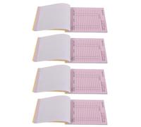 GLEAVI 4 Pezzi Libretti per Ricevute Autocopianti, Formato 64k, Blocchetti Aziendali da 50 Pagine, Libretto Ricevuta per Piccole Imprese e Registrazione Ordini in Ufficio