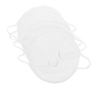 GLEAVI 4 Pezzi Maschera Viso Riutilizzabile in Pile di Corallo Bianco per Trattamenti Caldo e Freddo, Asciugamano Idratante per Viso Donna e Ragazza, per Uso Domestico e Viaggio