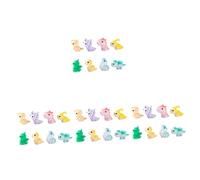 GLEAVI 4 Set Figurine Di Mini Dinosauri Decorazioni Di Compleanno Di Dinosauri Decorazioni Da Tavola Di Dinosauro Piccolo Dinosauro Figurine Di Animali in Resina 8 Pezzi*4