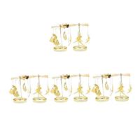 GLEAVI 4 Set Portacandele Rotante Decorativo per Feste E Matrimoni Candeliere Girevole per Atmosfera E Decorazione Natale Compleanno 2 Pezzi*4