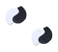 GLEAVI 4pezzi Tavoletta Massaggiante Pietra Naturale Strumento Gua Sha Tai Chi Design Yin Yang Per Rilassamento e Meditazione Portatile e Facile Da Usare