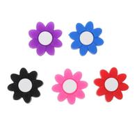 GLEAVI 5 Pezzi Ammortizzatore per Racchetta Tennis, Antivibrante a Petali, Silicone e PVC, Riduce Le Vibrazioni, Previene Gomito del Tennista, Accessorio per Sport Colore Colore Casuale