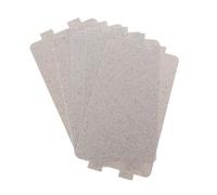 GLEAVI 5 Pezzi Foglio di Mica per Forno a Microonde, Piastra Isolante Resistente al Calore, Accessori Ricambio per Microonde Compatibili, Protezione Contro Umidità e Cibo, Tagliabile