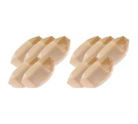 GLEAVI 50 Pezzi Barchetta in Legno per Sushi Creativa a Forma di Barca, Piatto da Portata per Antipasti e Picnic, Mantiene Sapore Originale, per Servire Piatti Raffinati