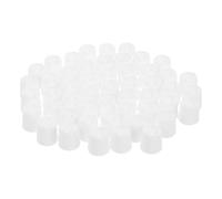 GLEAVI 50 Pezzi Cappucci in Plastica Resistente Tappi Autosealing per Tubetti Morbidi Copri Confezioni Viaggio per Pasta per Denti Pomate e Uso Domestico