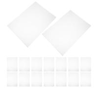 GLEAVI 50 Pezzi Cartellina Portadocumenti in Plastica Trasparente Spessa Struttura, Protezione Bordi Sicura, Sottile e Leggera, per Scuola e Ufficio
