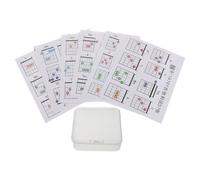 GLEAVI 57 Carte Tabella degli Accordi per Chitarra Custodia Guida Didattica Facile per Principianti Schede Musicali Portatili per Imparare gli Accordi e Pratica in Movimento