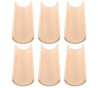 GLEAVI 6 Pezzi Beccucci per Fontana da Giardino in bambù Naturale, Ugelli per Laghetto Esterno Design a Cascata, Accessori Patio per Decorazione Fontana Zen Giapponese