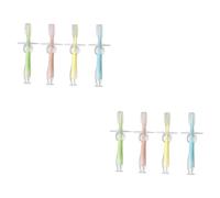 GLEAVI 8 Pezzi Bambino Spazzolino Da Denti In Silicone Spazzolino A Mano Massaggiagengive Spazzolino Da Denti Formazione Del Bambino Spazzolino Da Denti Bambino Spazzolino Manuale Setole
