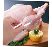 GLEAVI 8 pezzi Pinzette da Cucina in Acciaio Inossidabile Pinza Precisa per Rimuovere Lische di Piume di Pollo e di Maiale Strumento Compatto per Cucina Professionale e Domestica