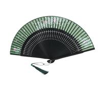 GLEAVI Antico ventaglio tenuto ventilatori Portatili Pieghevoli Piccolo ventagli di Seta Pieghevoli Tessere Ventilatore in Stile retrò Ventola Pieghevole Panno di Seta