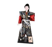 GLEAVI Bambola Samurai Ninja Figurine giapponesi scultura di soldato giapponese bambola samurai decorativa arredamento asiatico scultura di guerriero giapponese figura del samurai Schiuma