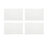 GLEAVI Barriera Paraspruzzi Angolare 4 Pezzi 40X12X4 CM in Plastica Trasparente per Vasca e Lavandino Controllo Schizzi Doccia Bagno