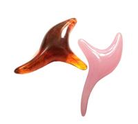 GLEAVI Bastoncino per Massaggio ai Piedi Thailandese in Resina Naturale 2 Pezzi Caffè e Rosa Riflessologia Plantare Stimolante Benessere Piedi e Rilassamento Nervoso