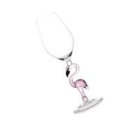 GLEAVI Bicchiere da Cocktail Fenicottero in Vetro Rosa, Calice da Vino 330 Ml Stelo, per Bar e Serate a Tema