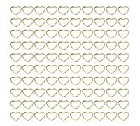 GLEAVI Borchie Eleganti Pezzi Forma Unghie Metallo in Cuore 500 per a Oro, per Decorazioni Art alla Scuola di Nail