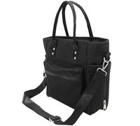 GLEAVI Borsa Termica Porta Pranzo Oxford Nero, Multi Tasche | Pendolari e Studenti, Trasporto a Mani Libere, Adatta a Lunch Box e Bottiglie, Uso Picnic e Commuting