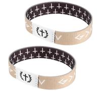 GLEAVI Braccialetti Religiosi Scritture Cristiane Elastiche Set da 2 Pezzi Unisex Versetti Biblici Braccialetti Motivazionali per Donne e Uomini per Eventi Spirituali e Celebrazioni