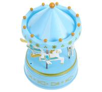 GLEAVI Carillon Romantico a Forma di Giostra Celeste Carillon Mini Decorativo per Bambine Ornamento da Tavolo Musicale per Compleanni e Collezioni
