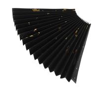 GLEAVI Carta Xuan Bianca: Ventaglio Pieghevole da 7 Pollici, Nero, Portatile, per Calligrafia E Arte Cinese, Ideale Come E Decorazione per La Casa.